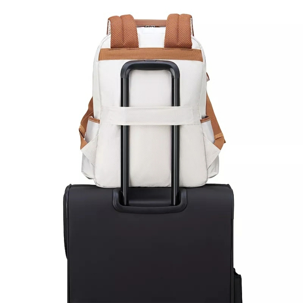 Elegant White and Tan Backpack - Picture 7 of 8